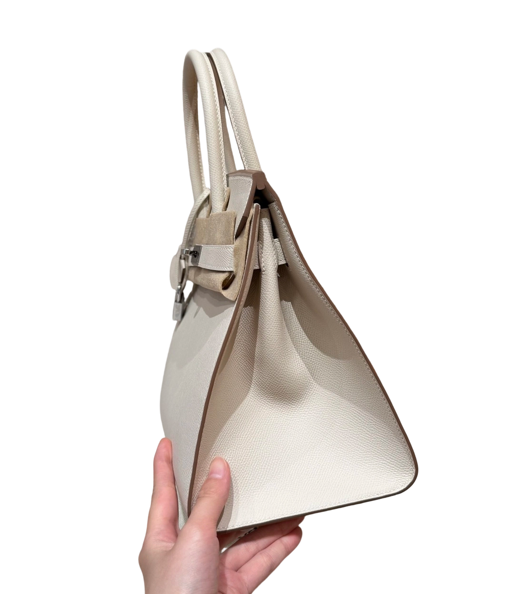 Birkin  Epsom – Milkshake White | Palladium