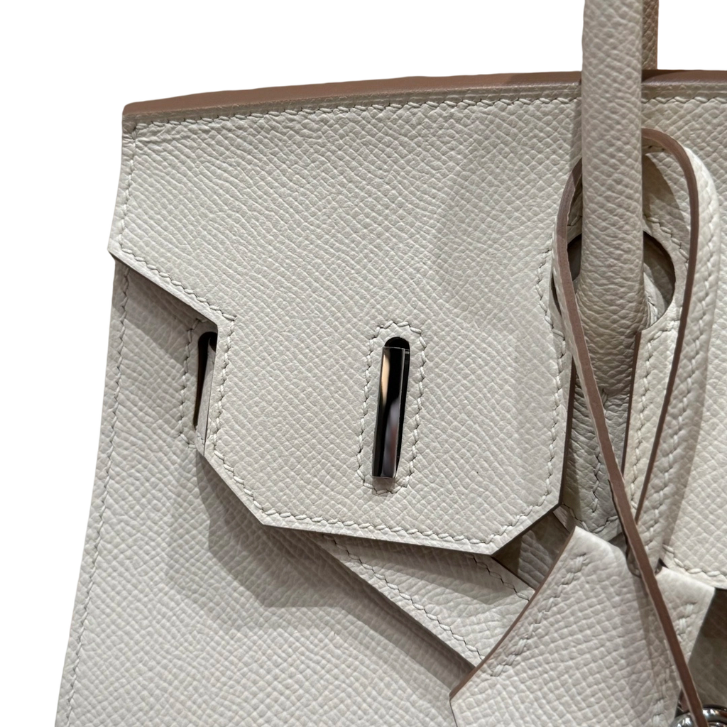 Birkin  Epsom – Milkshake White | Palladium