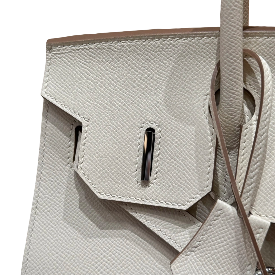 Birkin  Epsom – Milkshake White | Palladium