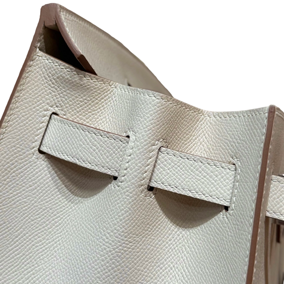 Birkin  Epsom – Milkshake White | Palladium