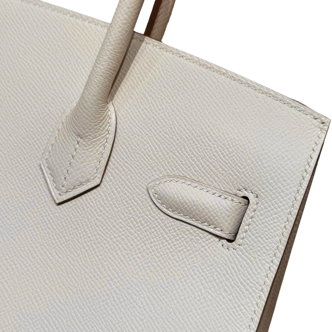 Birkin  Epsom – Milkshake White | Palladium