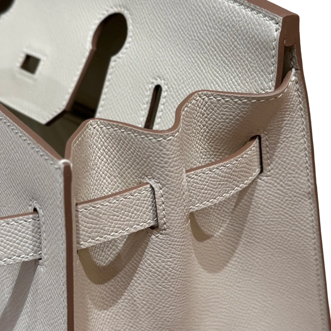 Birkin  Epsom – Milkshake White | Palladium