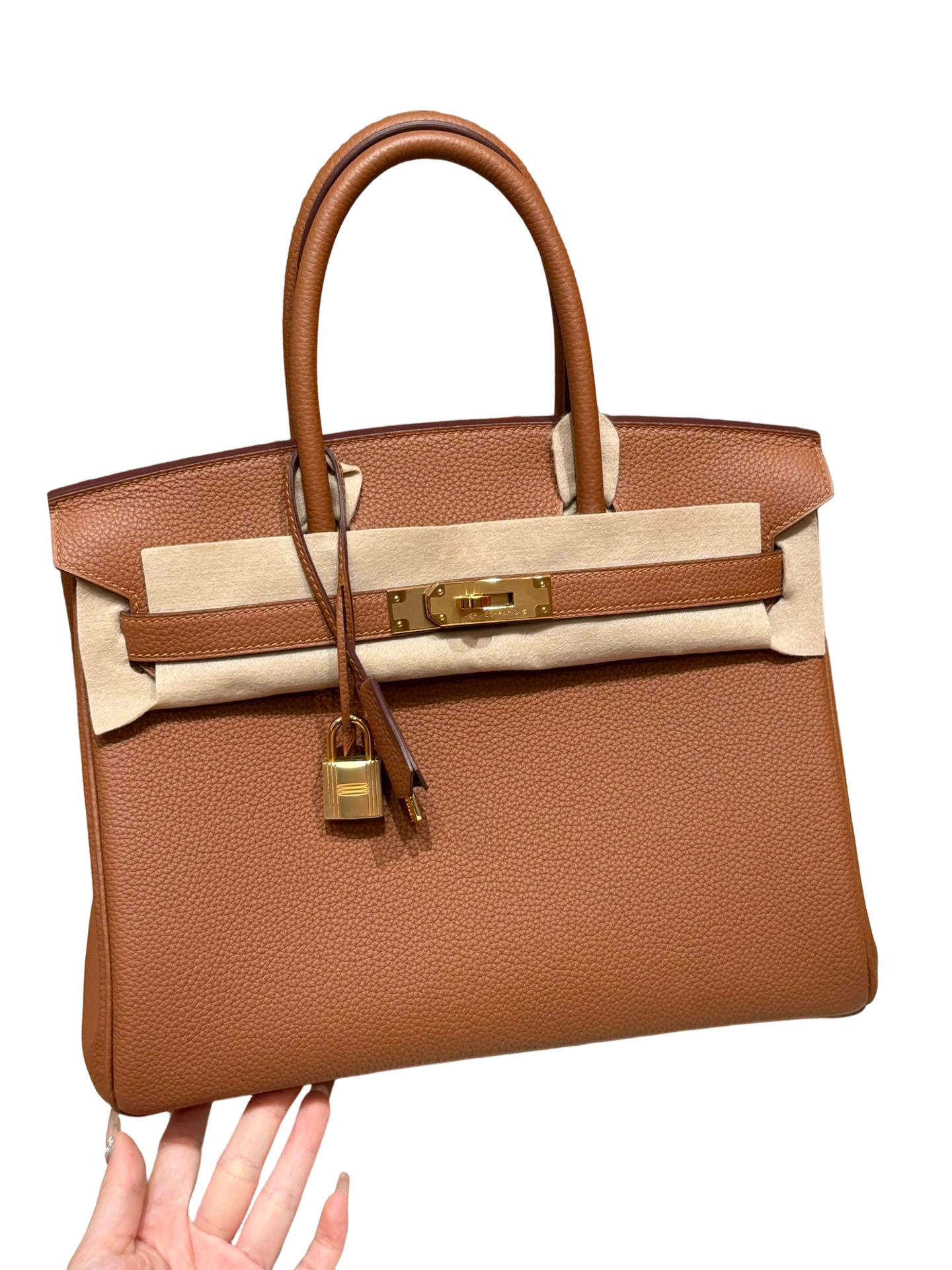 Birkin Togo– Gold Brown | Gold-Plated