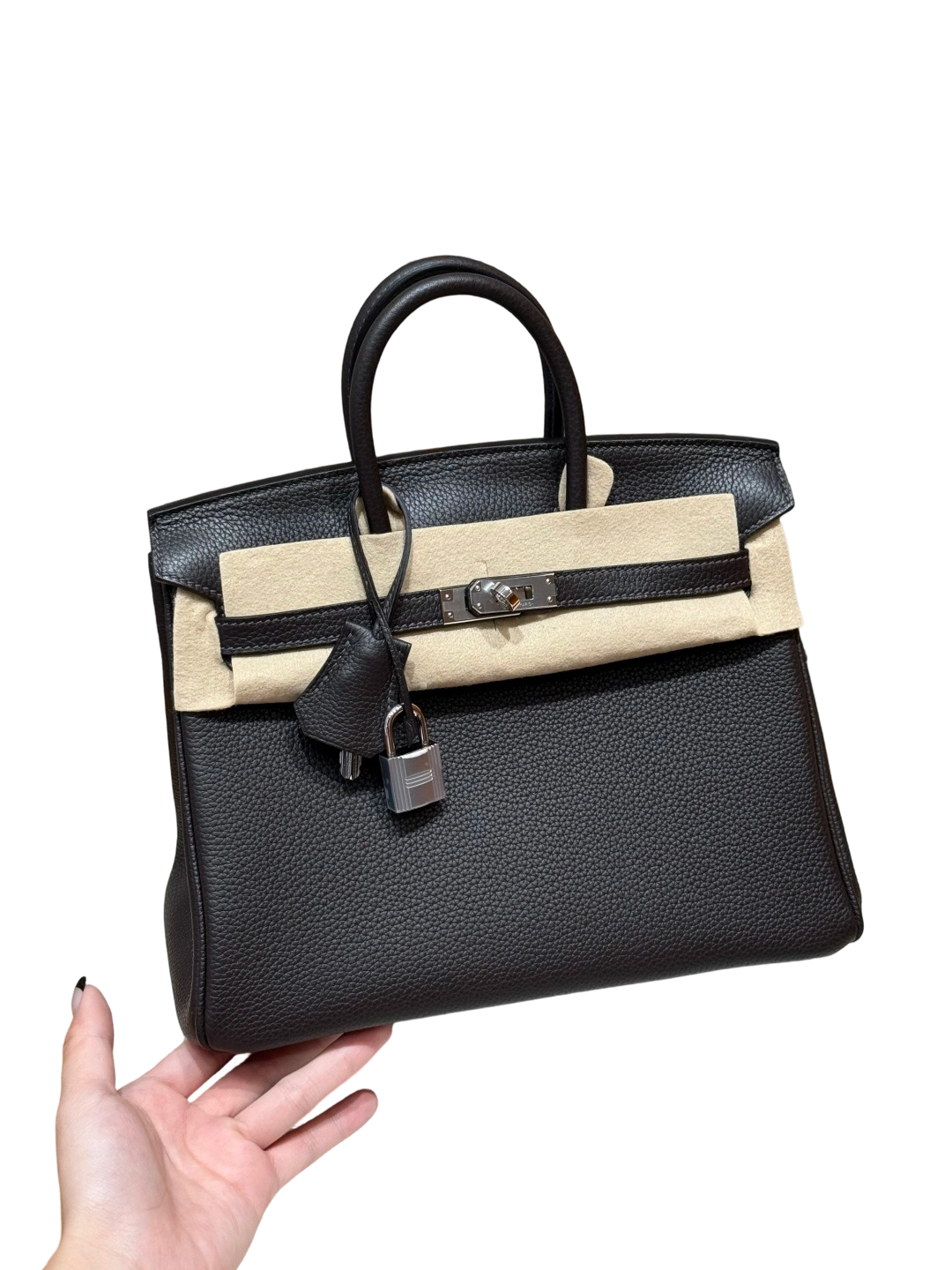 Birkin  Togo – Ebony Brown | Palladium