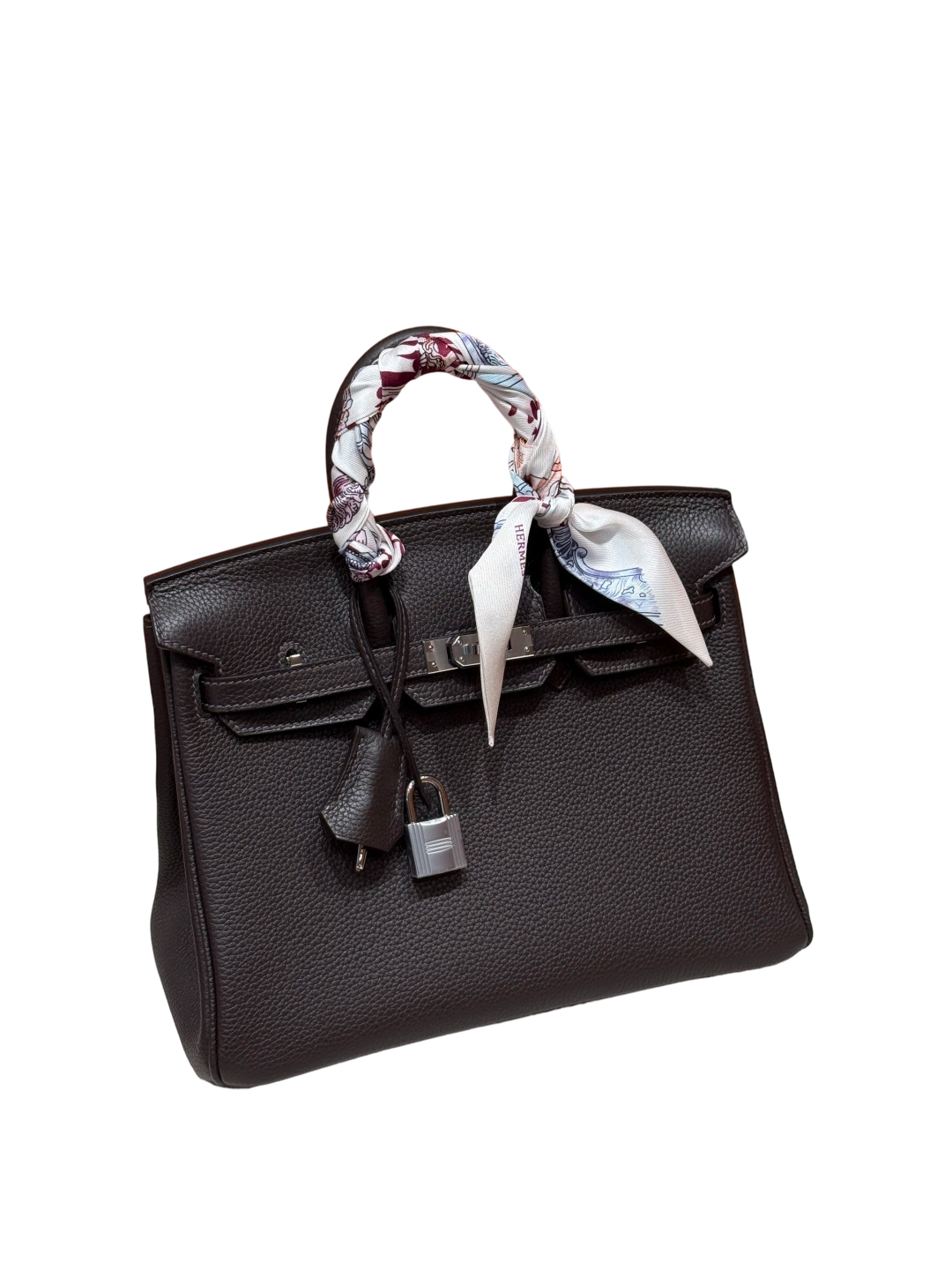 Birkin  Togo – Ebony Brown | Palladium
