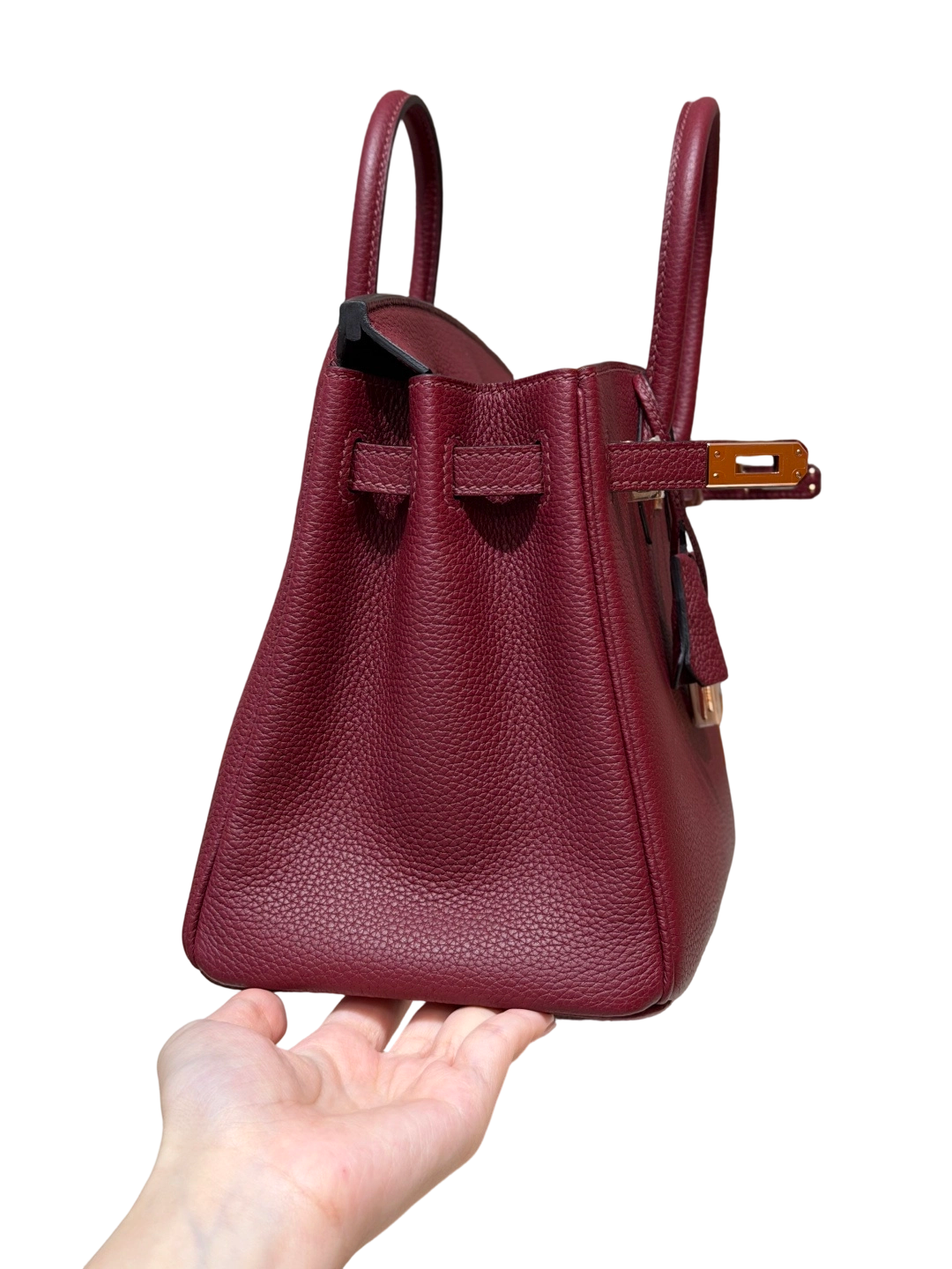 Birkin  Togo – Bordeaux Red | Rose Gold-Plated