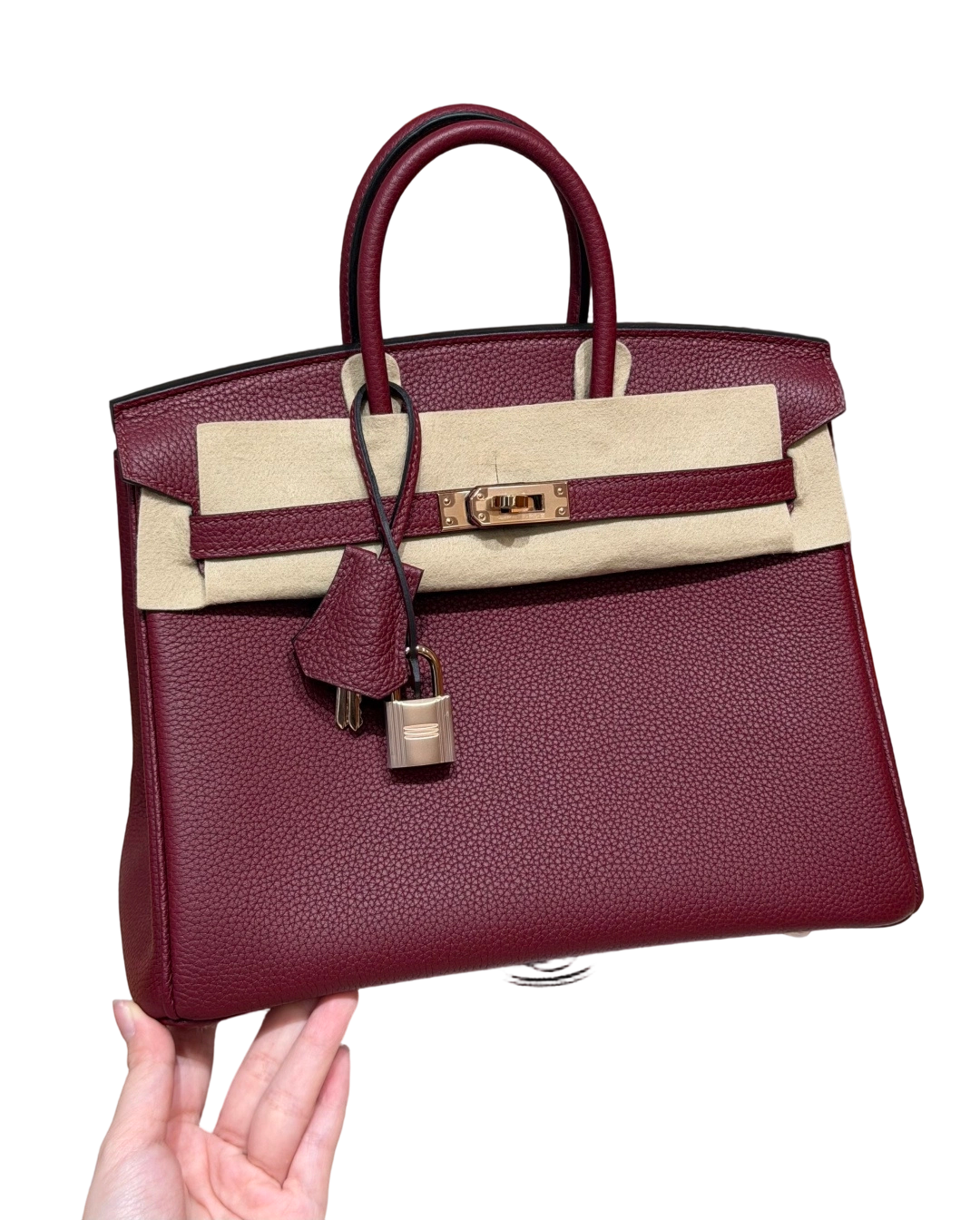Birkin  Togo – Bordeaux Red | Rose Gold-Plated