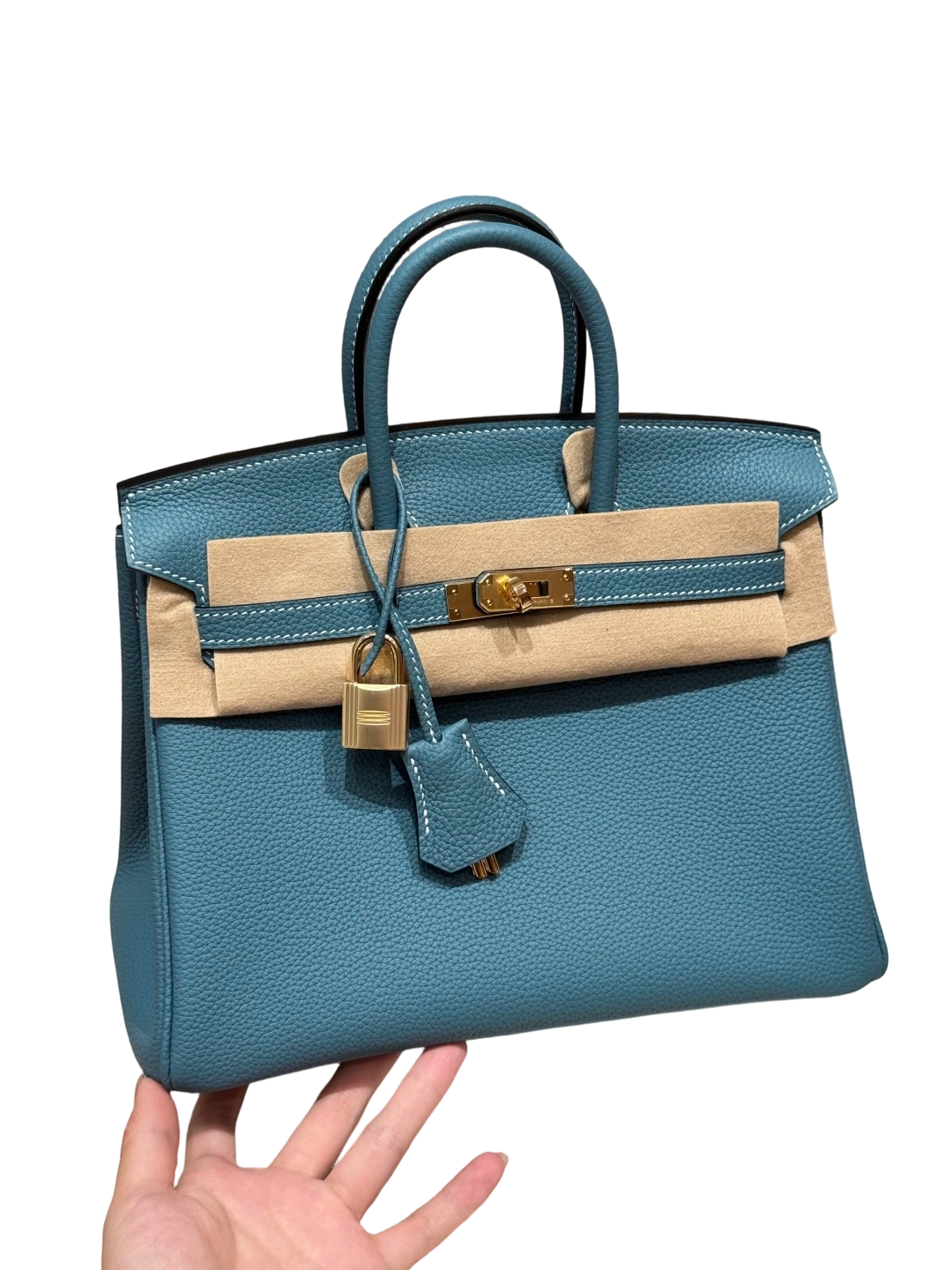 Birkin Togo – Bleu Jean | Gold-Plated