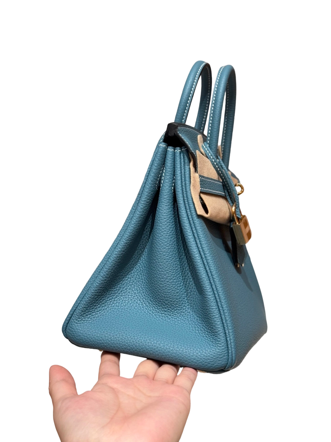 Birkin Togo – Bleu Jean | Gold-Plated