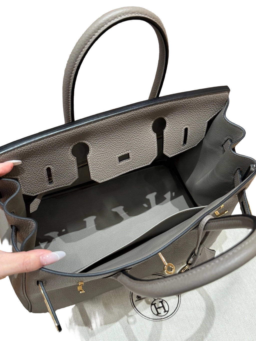 Birkin  Togo  – Asphalt Grey | Gold-Plated