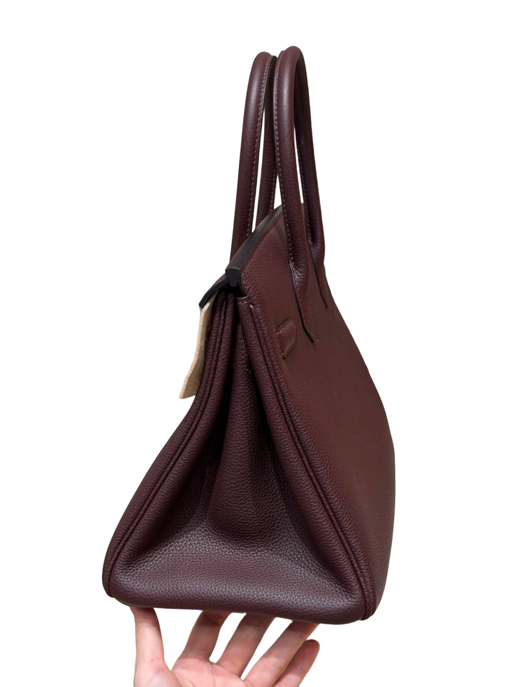 Birkin  Togo – Saddle Red | Palladium