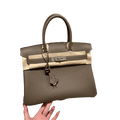 Birkin  Togo – Etoupe | Palladium