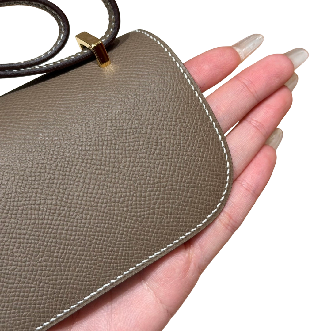 Constance  Epsom – Etoupe | Gold-Plated