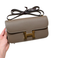 Constance  Epsom – Etoupe | Gold-Plated