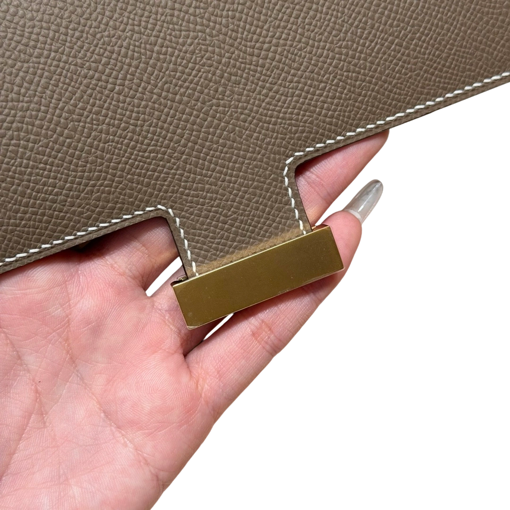 Constance  Epsom – Etoupe | Gold-Plated