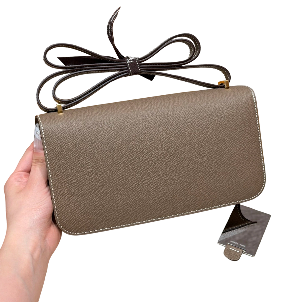 Constance  Epsom – Etoupe | Gold-Plated