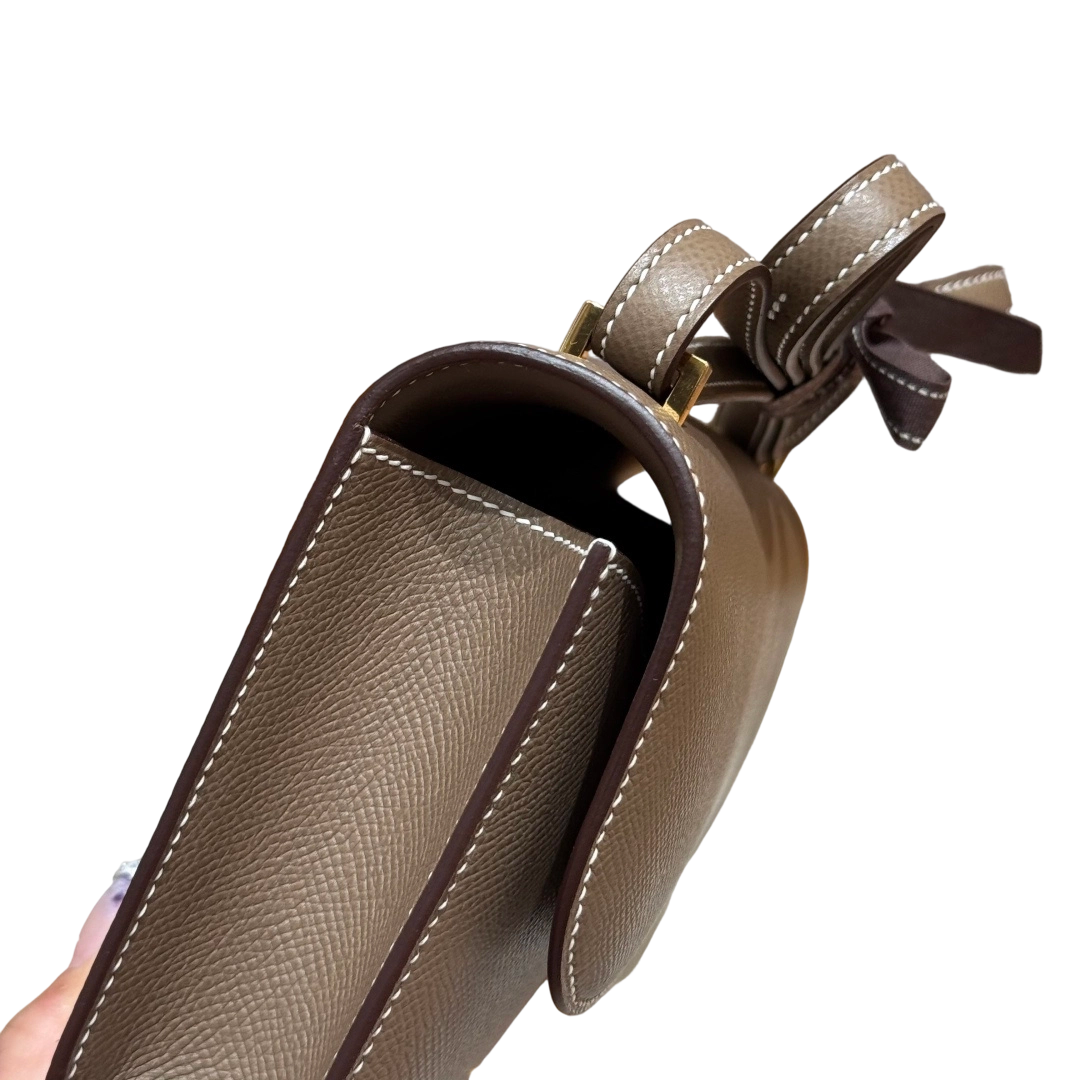 Constance  Epsom  – Etoupe | Gold-Plated