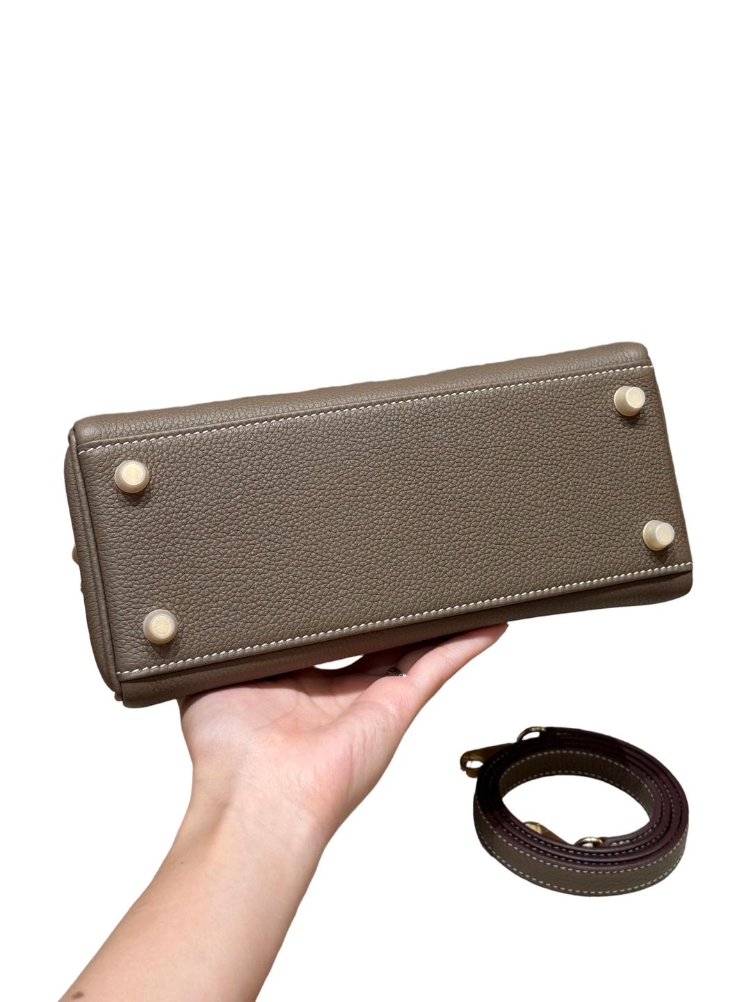Kelly  Togo – Elephant Grey | Gold-Plated