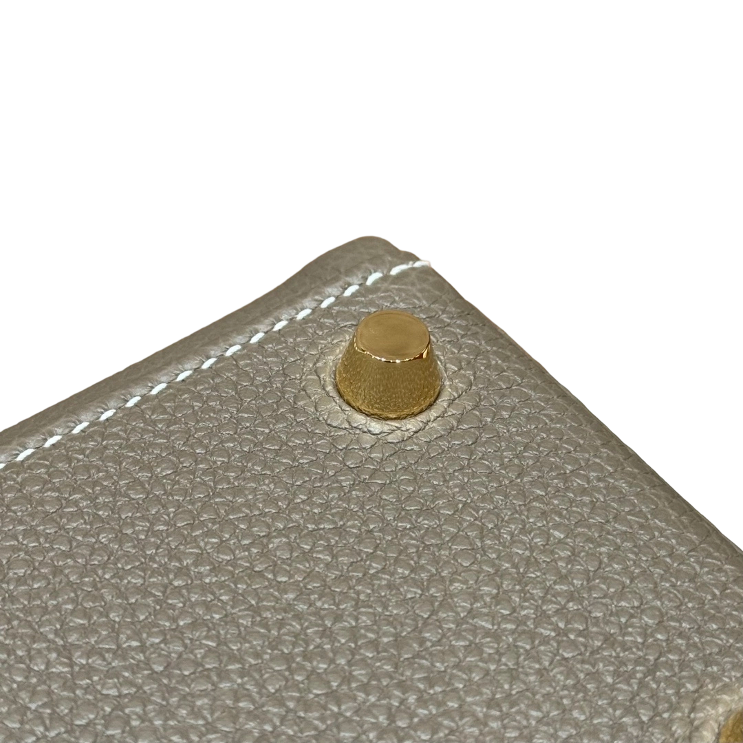 Kelly  Togo – Elephant Grey | Gold-Plated