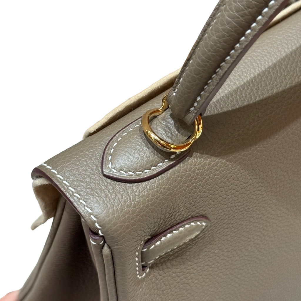 Kelly  Togo – Elephant Grey | Gold-Plated