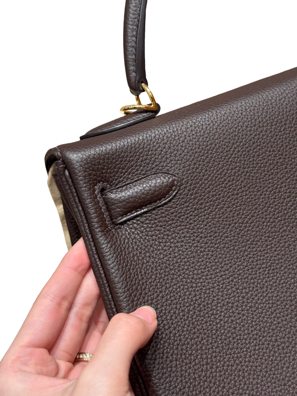 Kelly  Togo – Chocolate Brown | Gold-Plated
