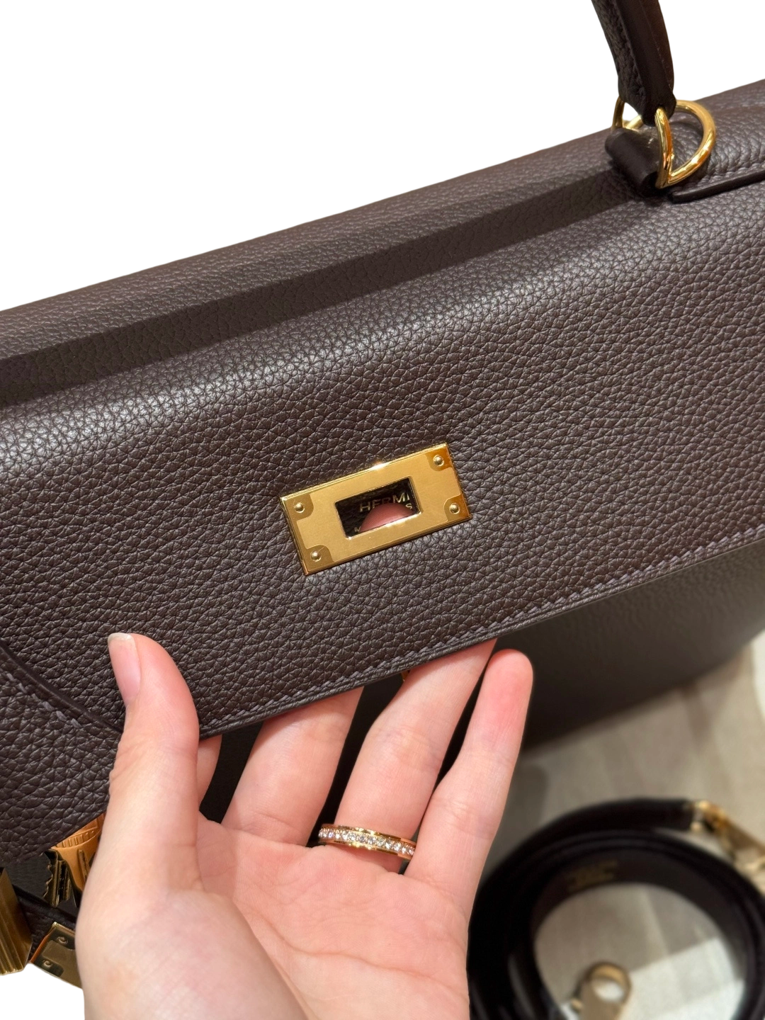 Kelly  Togo – Chocolate Brown | Gold-Plated