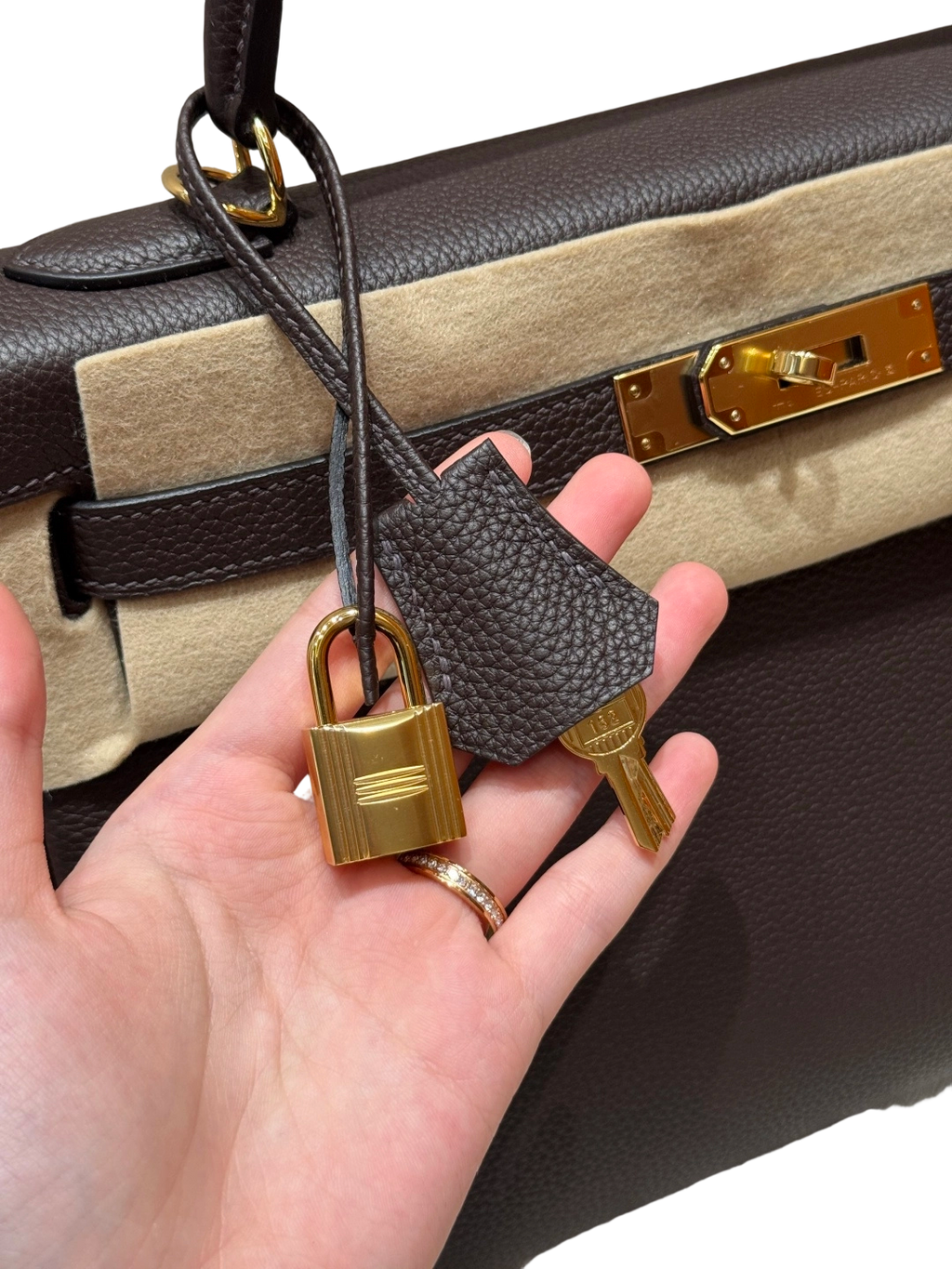 Kelly  Togo – Chocolate Brown | Gold-Plated