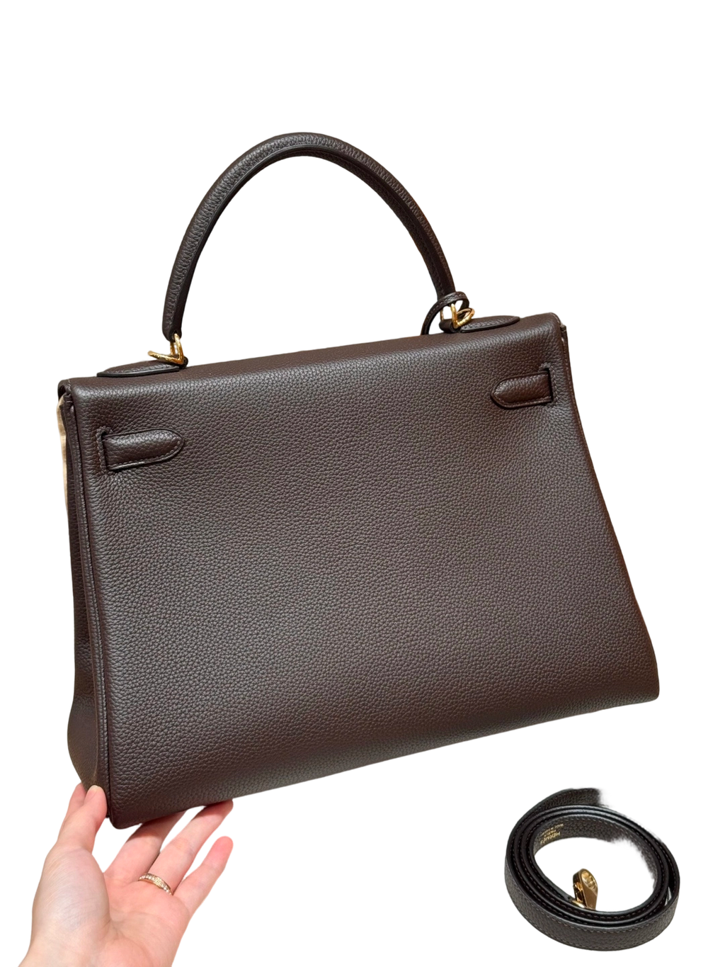 Kelly  Togo – Chocolate Brown | Gold-Plated