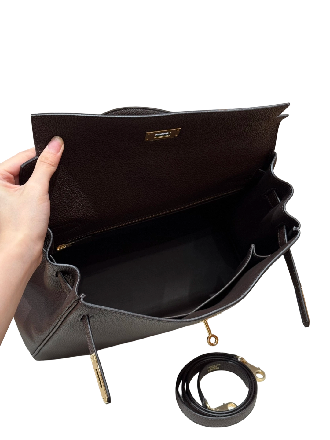 Kelly  Togo – Chocolate Brown | Gold-Plated