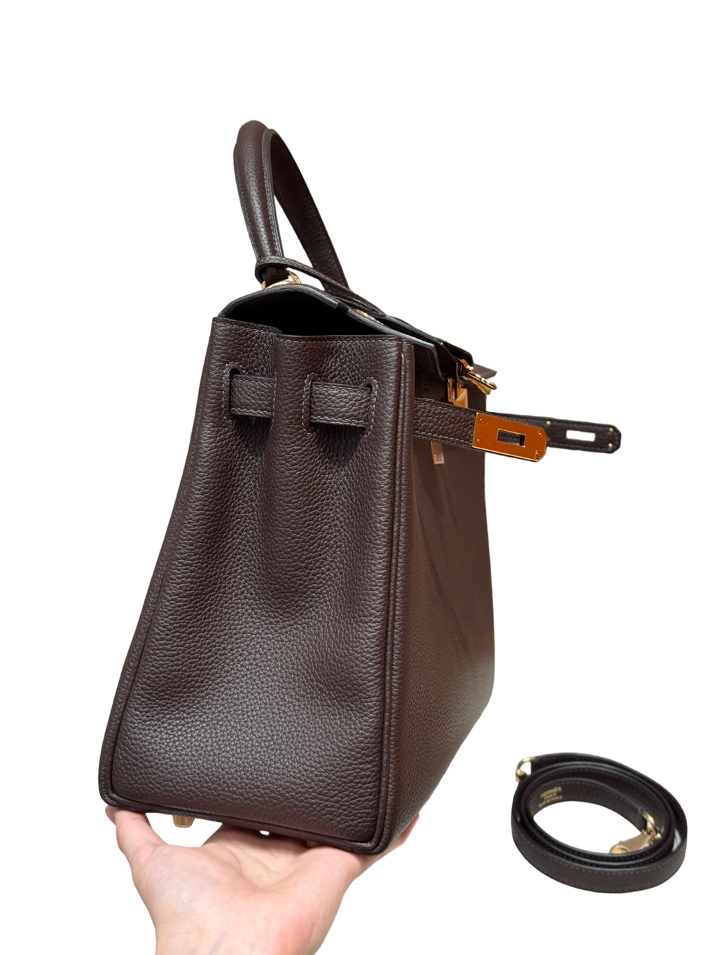 Kelly  Togo – Chocolate Brown | Gold-Plated