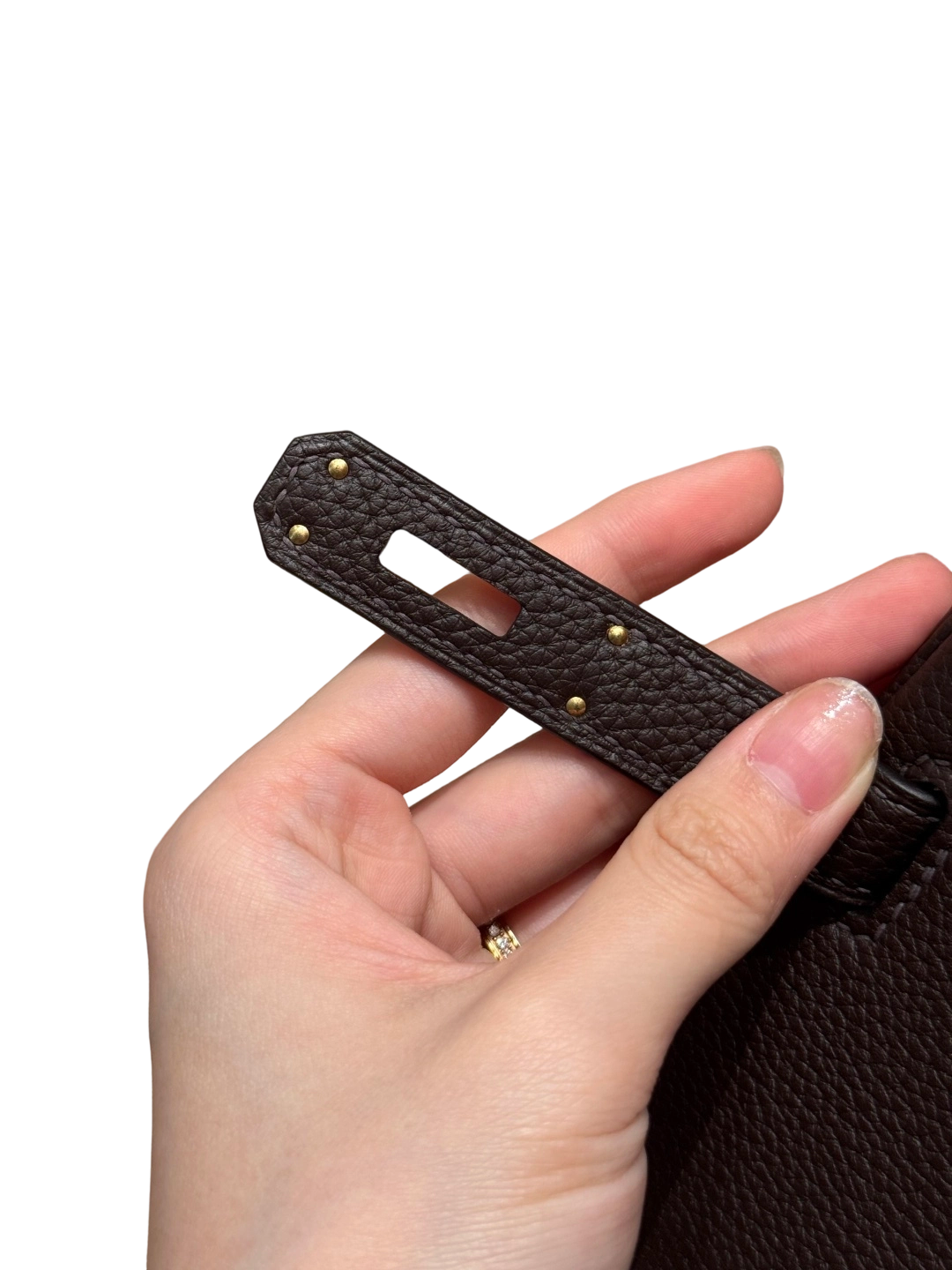 Kelly  Togo – Chocolate Brown | Gold-Plated