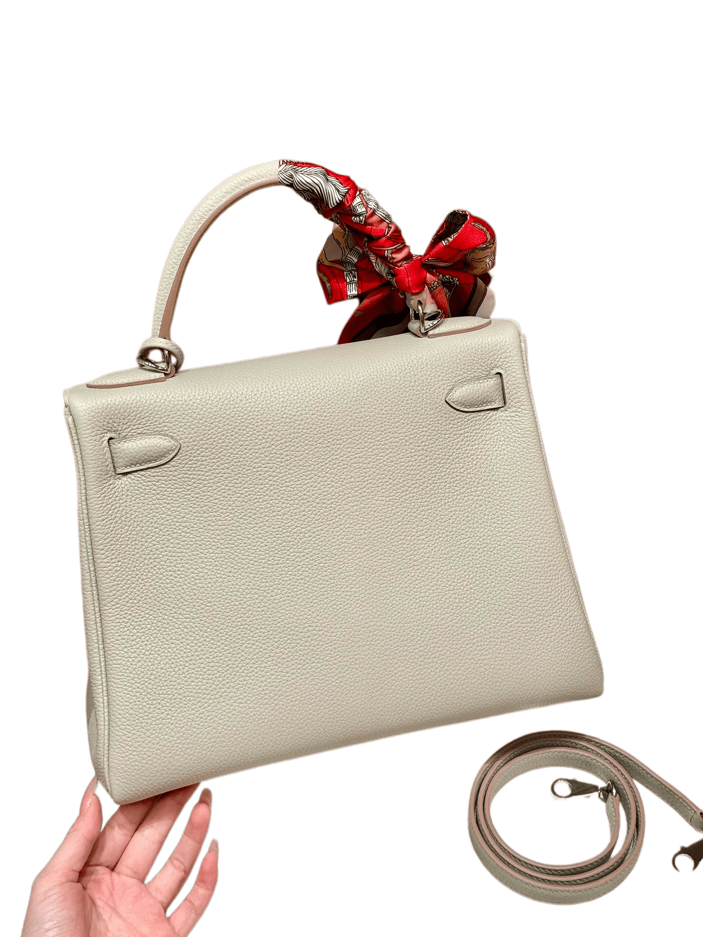 Kelly  Togo – Pearl Grey | Palladium
