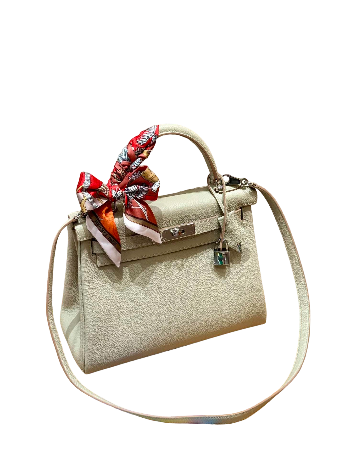Kelly  Togo – Pearl Grey | Palladium