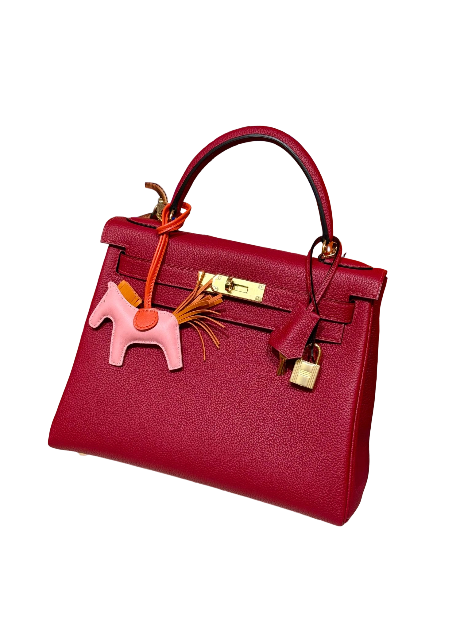 Kelly  Togo – Rouge Grenat | Gold-Plated