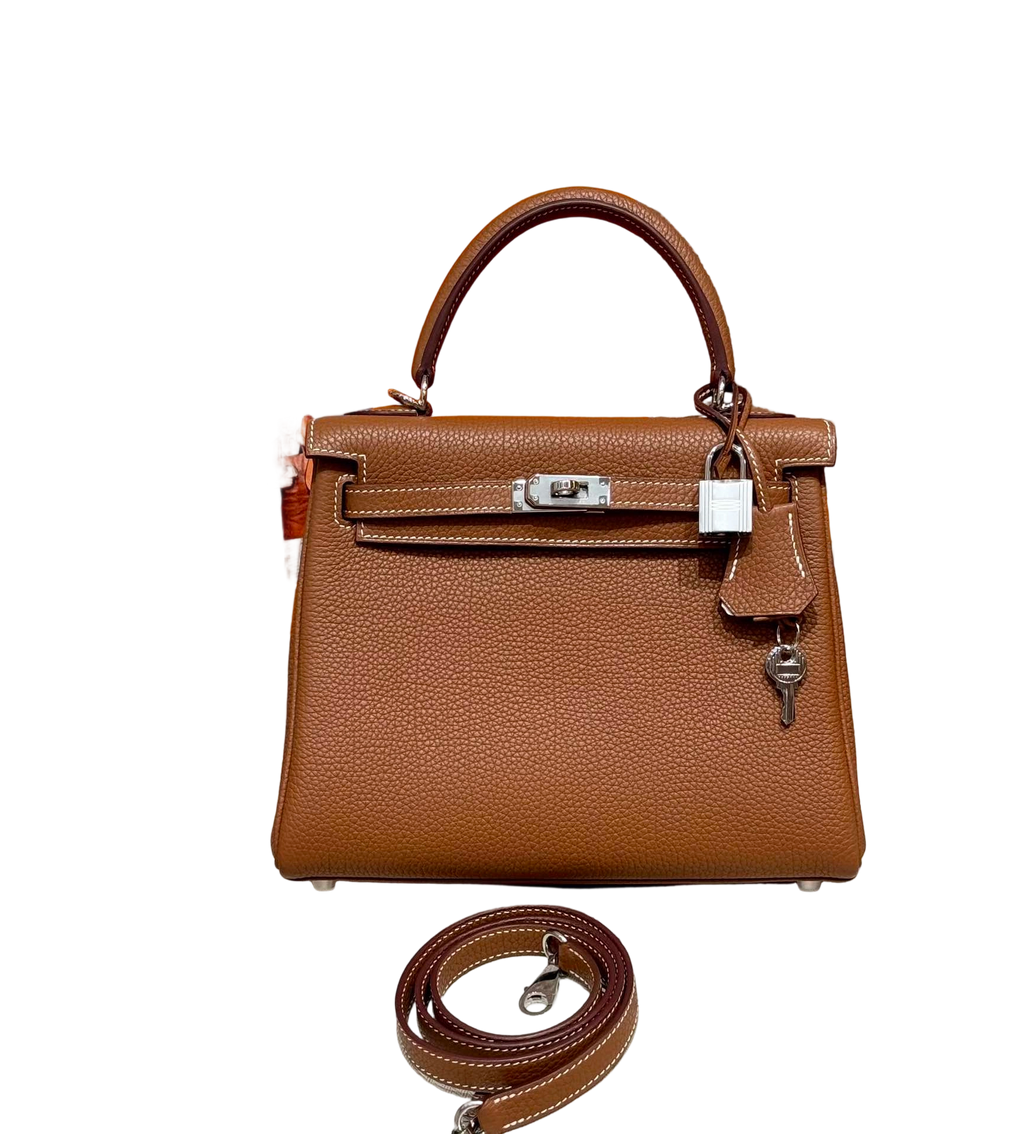 Kelly  Togo – Gold Brown (Neck Grain) | Palladium