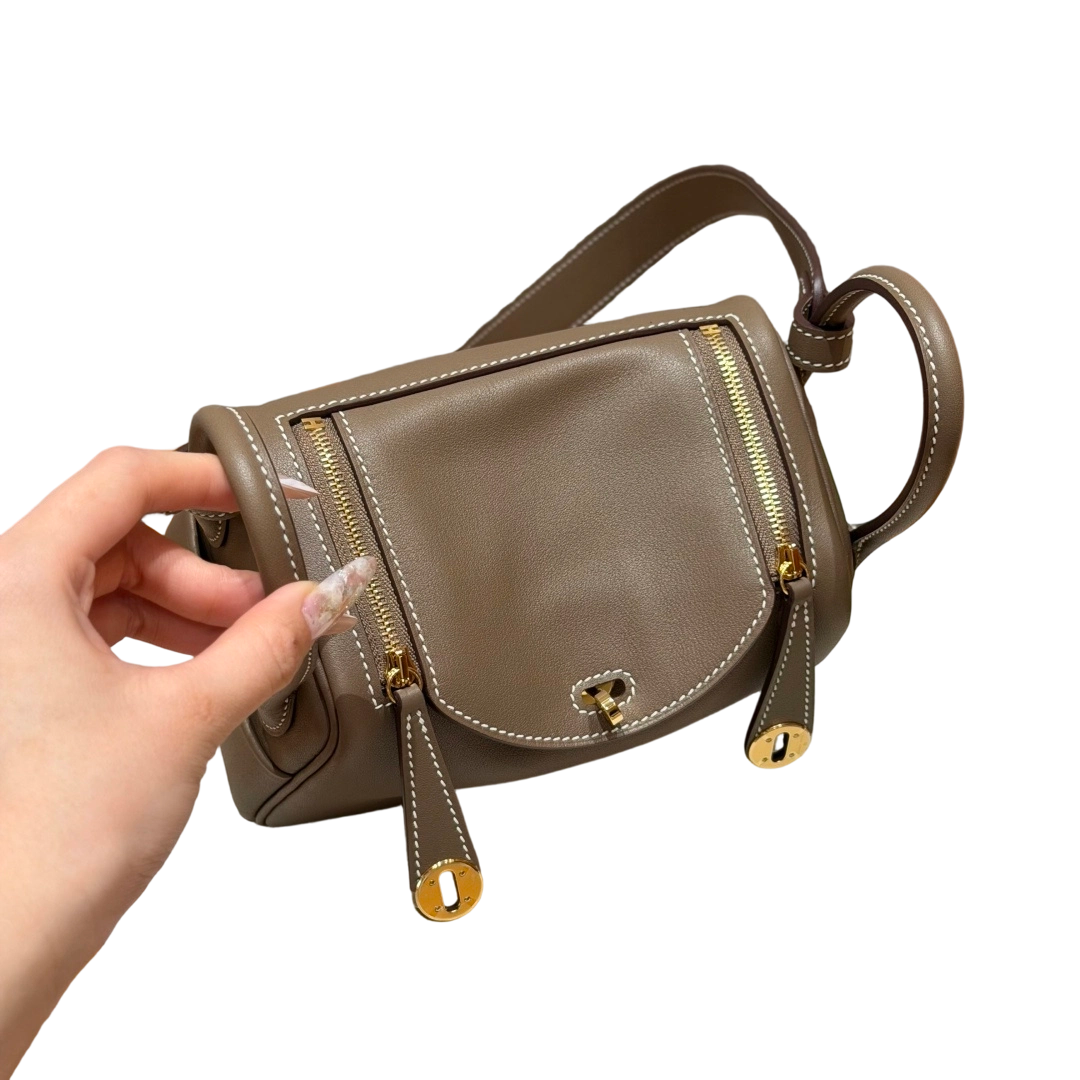 Lindy  Clemence – Etoupe | Gold-Plated