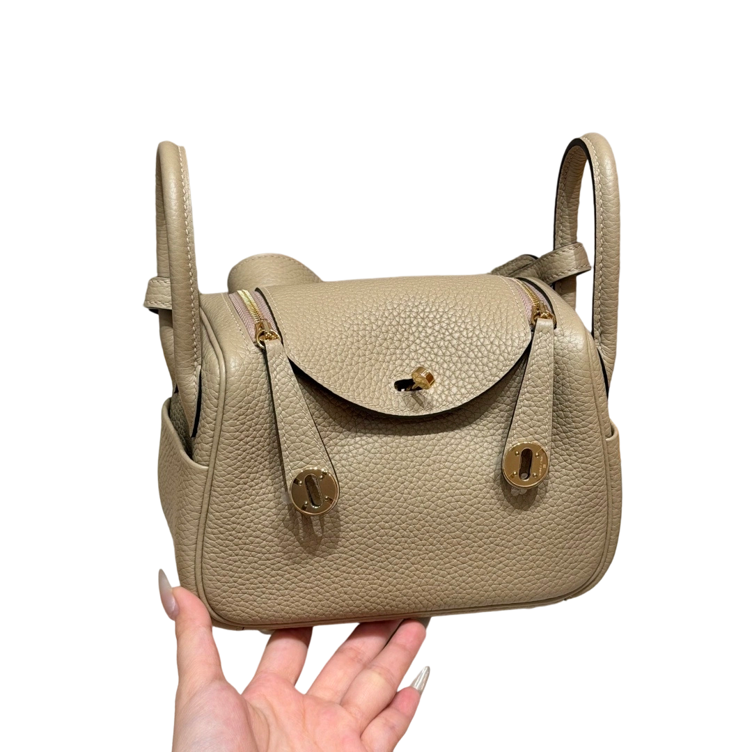 Lindy  Clemence  –Beige Marfa | Gold-Plated