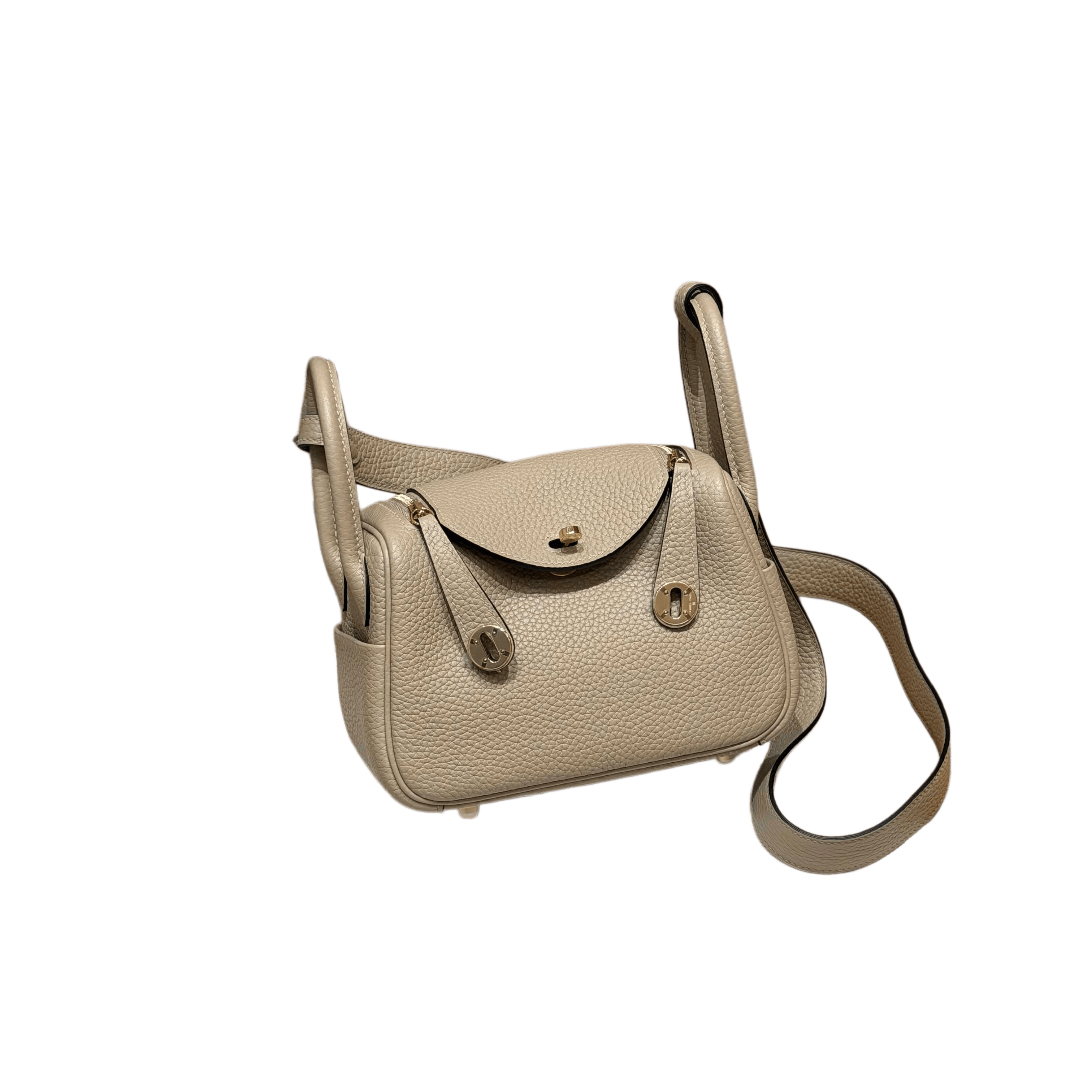 Lindy  Clemence  –Beige Marfa | Gold-Plated